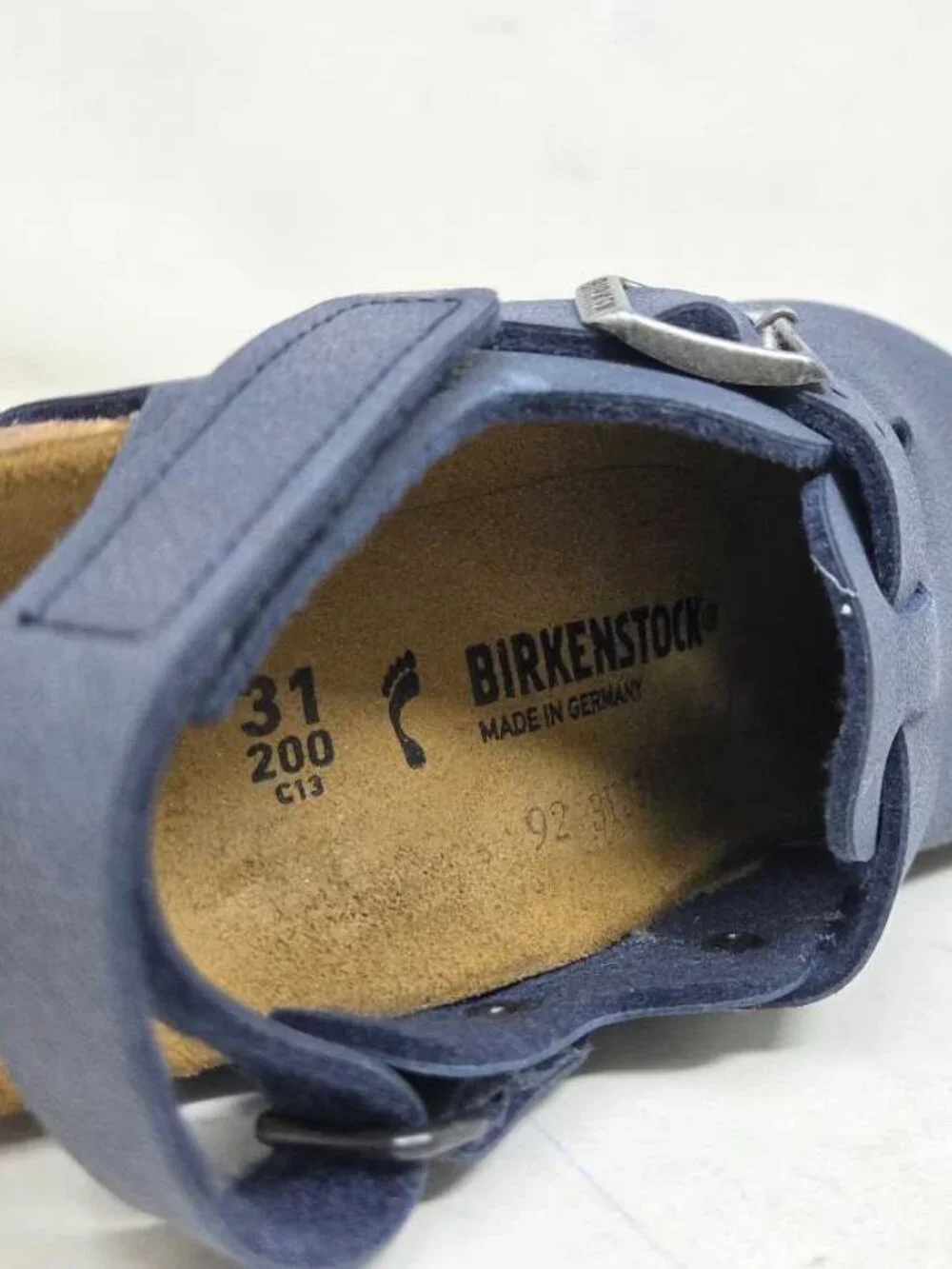 New Kids 31 (US 13) Birkenstock Tokio AS Clogs in Navy narrow fit shoes